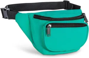 Fanny Pack, AirBuyW 3 Zippered Compartments Adjustable Strap Crossbody Festival Workout Concert Traveling Running Biking Sport Fashion Waist Fanny Pack Bag For Women Men Teal