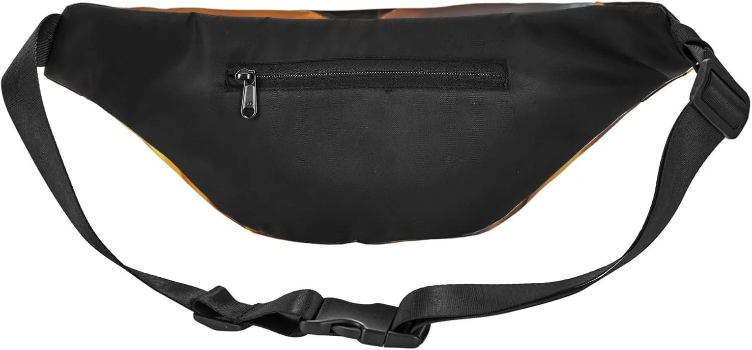 Fanny Pack Dog And Sunset Waist Pack For Women Men Waterproof Belt Bag With Adjustable Belt Casual Crossbody Bag Travel Waist Bag For Sports Running Cycling