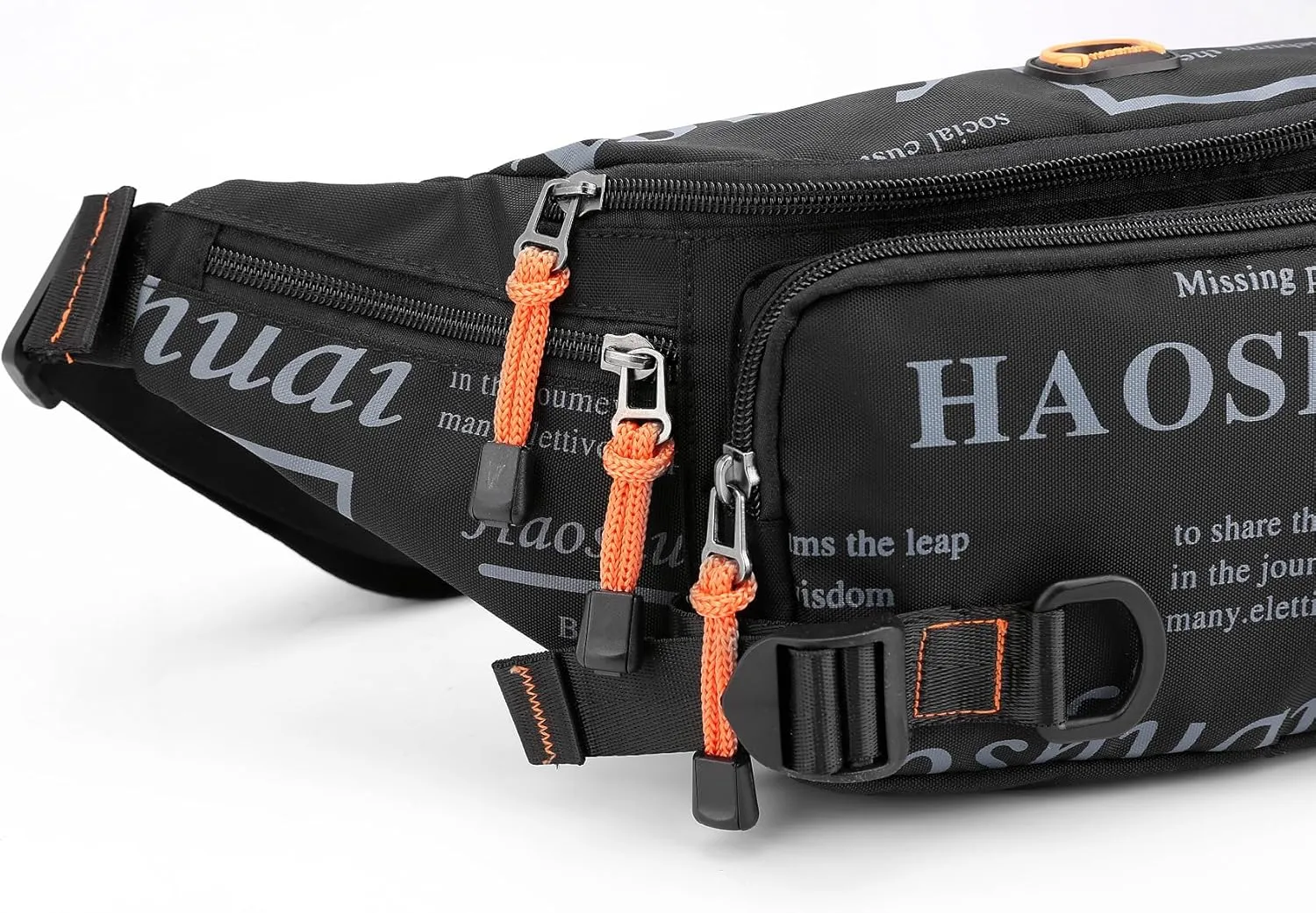 Fanny Pack for Men Women Waist Bag with Headphone Jack Utility Hip Belt Pouch Crossbody Bags Bumbag for Cycling Hiking Walking Fishing Camo
