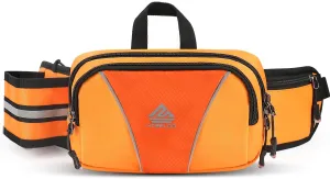 Fanny Pack for Men Women Waist Bag with Water Bottle Holder for Hiking, travel,Dog Walking, Workout,Cycling (Orange)