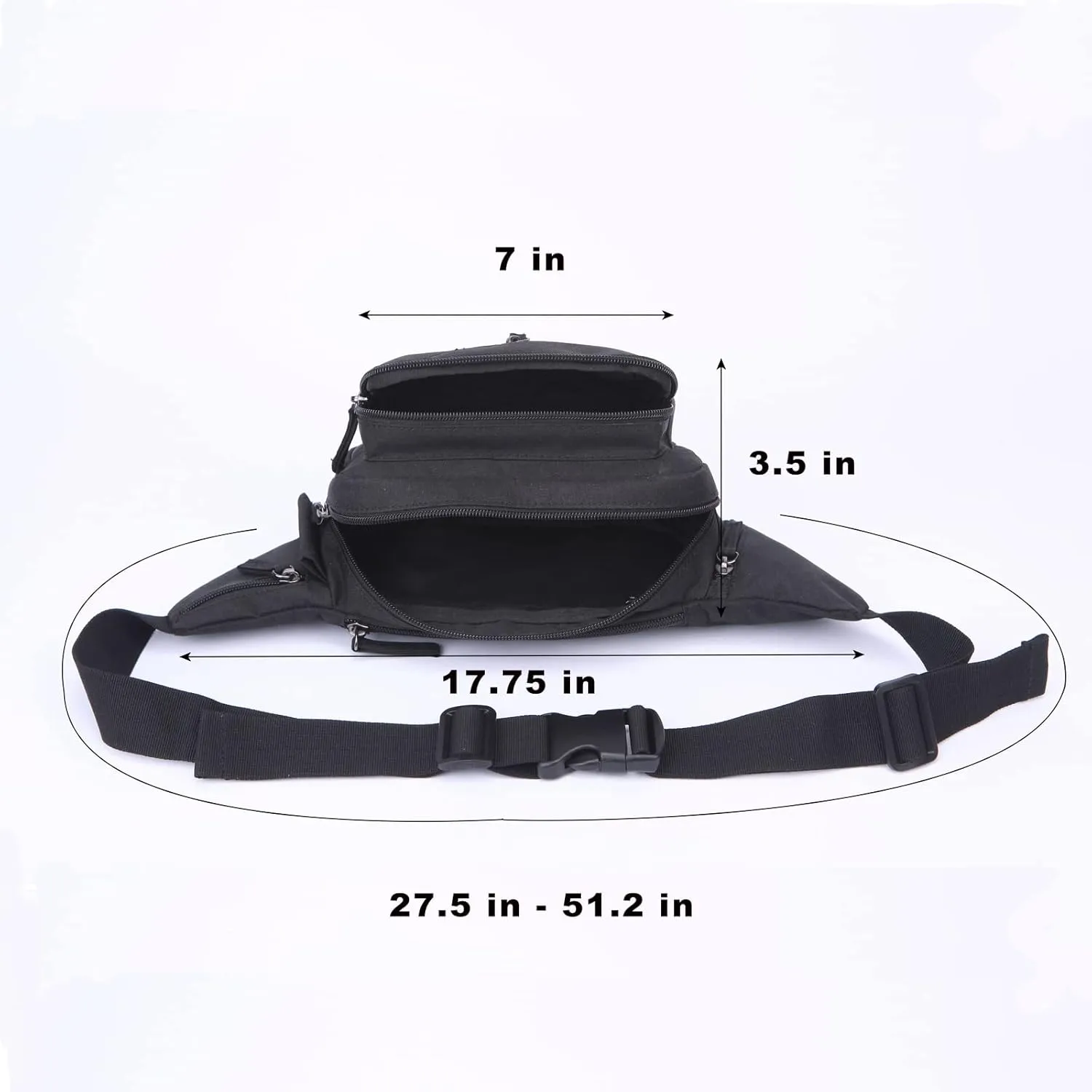 Fanny Pack for Men&Women with Shrinkable Bottle Cages,Waist Pack Bag Hip Bum Bag with Adjustable Strap for Outdoors Workout Traveling Casual Running Hiking Cycling Fishing (Grey-1)