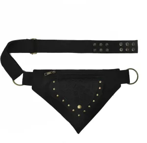 Fanny Pack for Women Lace Belt Bag Waist Bag Fashion Waist Pack Pouch Small Purse for Party, Travel, Hiking Renaissance Faire Festival Belt Bag 7/black