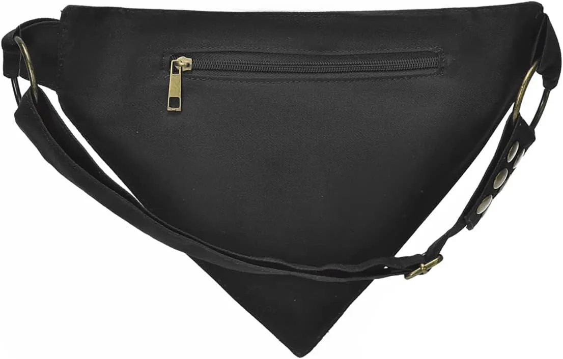 Fanny Pack for Women Lace Belt Bag Waist Bag Fashion Waist Pack Pouch Small Purse for Party, Travel, Hiking Renaissance Faire Festival Belt Bag 7/black
