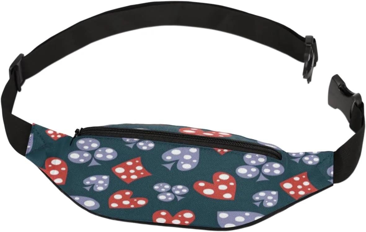 Fanny Pack for Women Men Creative Love Print Waist Pack Crossbody Bag with Adjustable Straps for Hiking Running Walking Travel Cycling