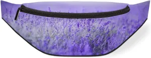 Fanny Pack for Women Men Lavender Waist Pack Crossbody Bag with Adjustable Straps for Hiking Running Walking Travel Cycling
