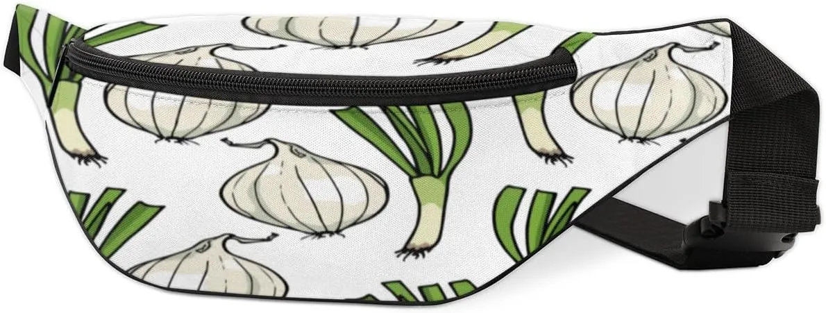 Fanny Pack for Women Men Waist Pack Vegetable Onion Crossbody Bag with Adjustable Straps for Hiking Running Walking Travel Cycling
