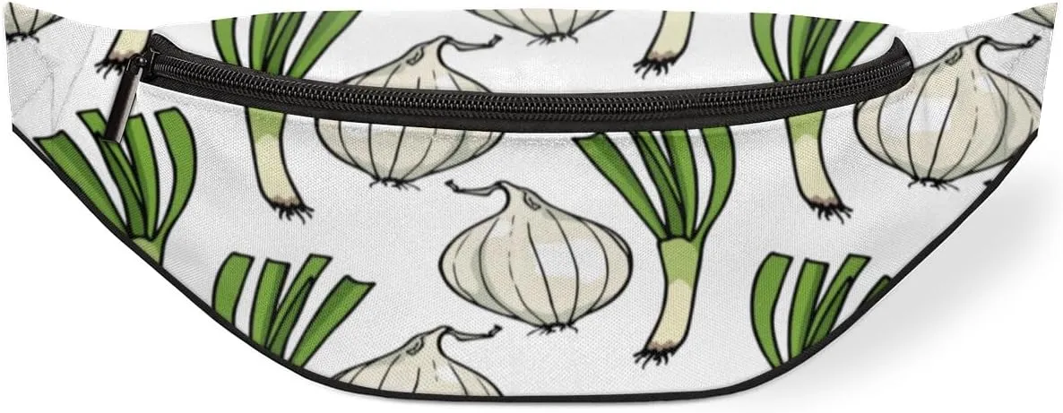 Fanny Pack for Women Men Waist Pack Vegetable Onion Crossbody Bag with Adjustable Straps for Hiking Running Walking Travel Cycling