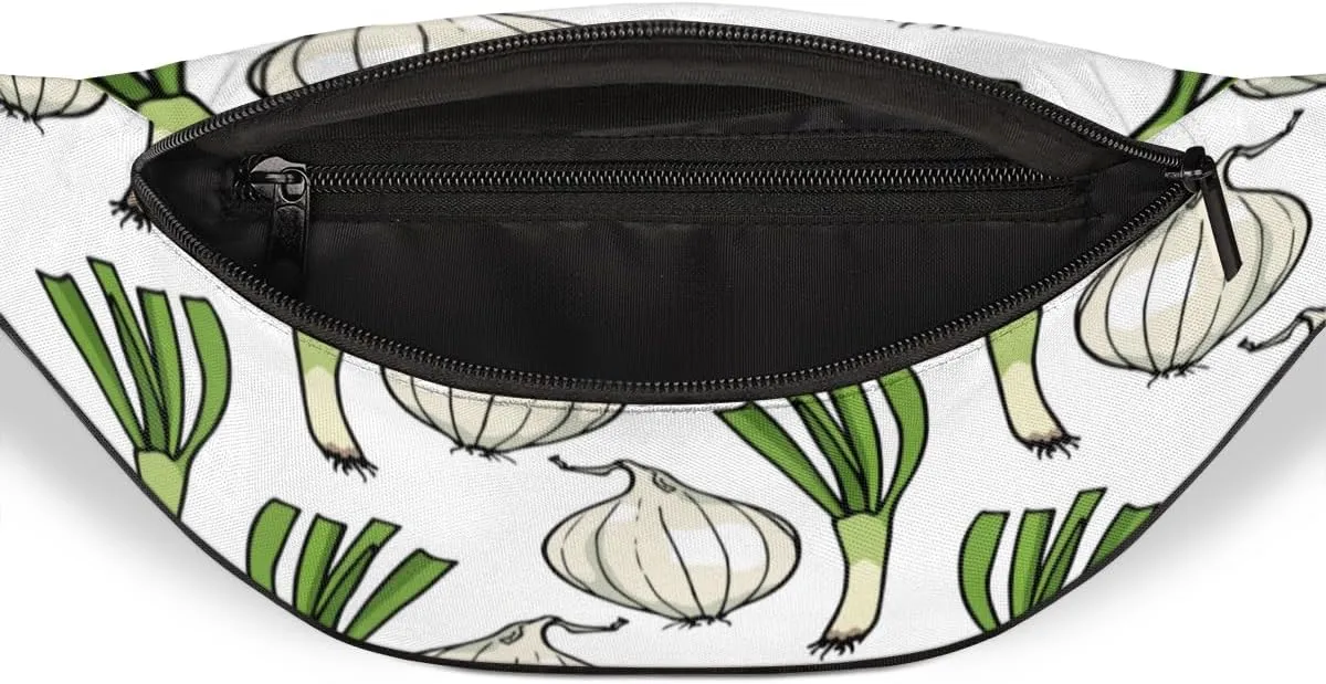 Fanny Pack for Women Men Waist Pack Vegetable Onion Crossbody Bag with Adjustable Straps for Hiking Running Walking Travel Cycling