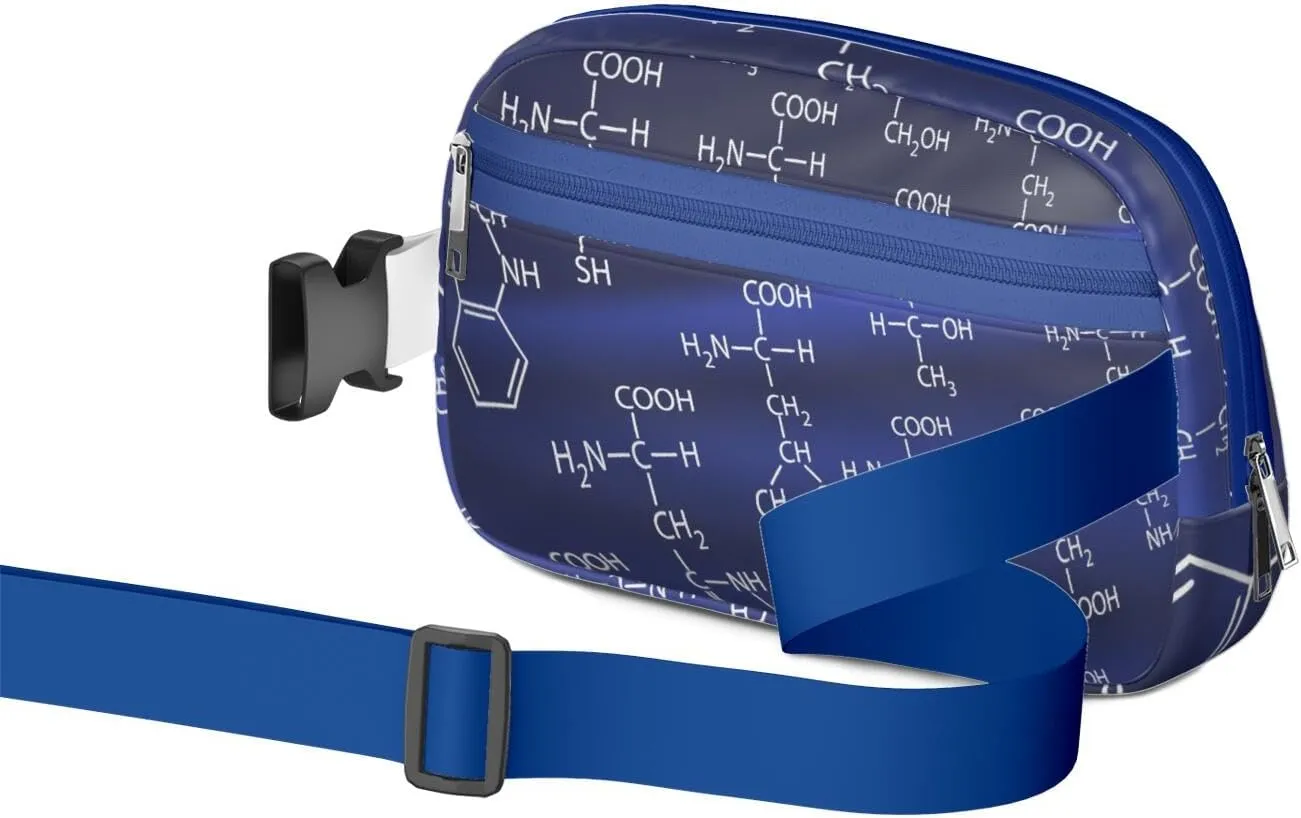 Fanny Pack for Women,Mini Waterproof Science theme Belt Bag,Fashionable Crossbody,Cute Everywhere Belt Bags Fanny Pack for Hiking,Travel.