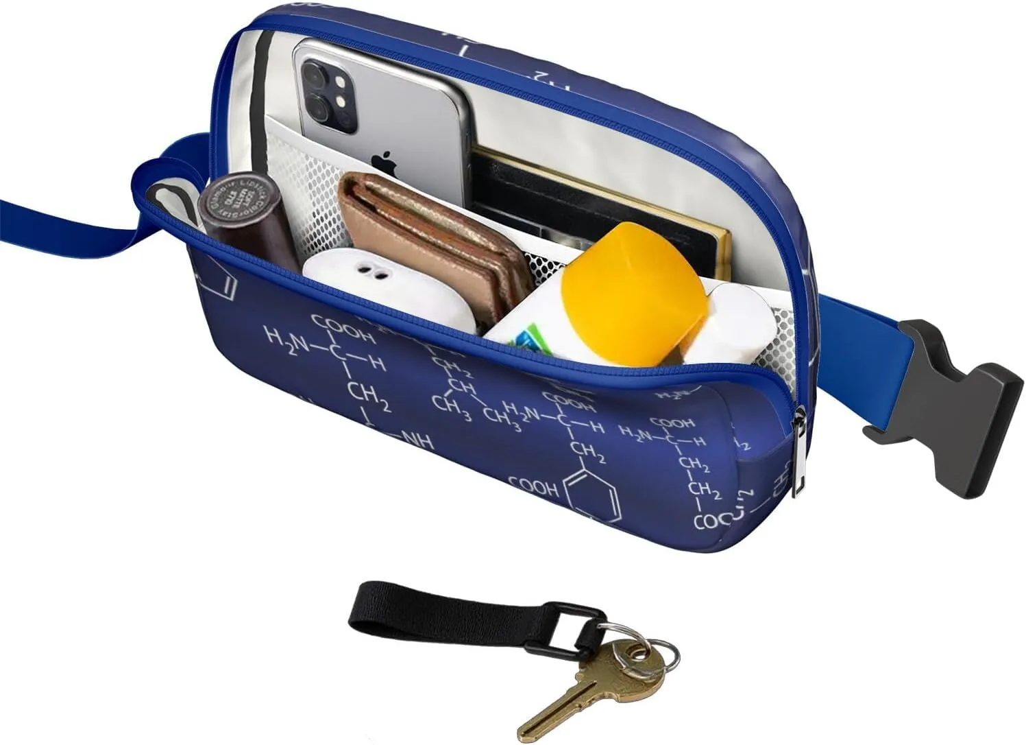 Fanny Pack for Women,Mini Waterproof Science theme Belt Bag,Fashionable Crossbody,Cute Everywhere Belt Bags Fanny Pack for Hiking,Travel.