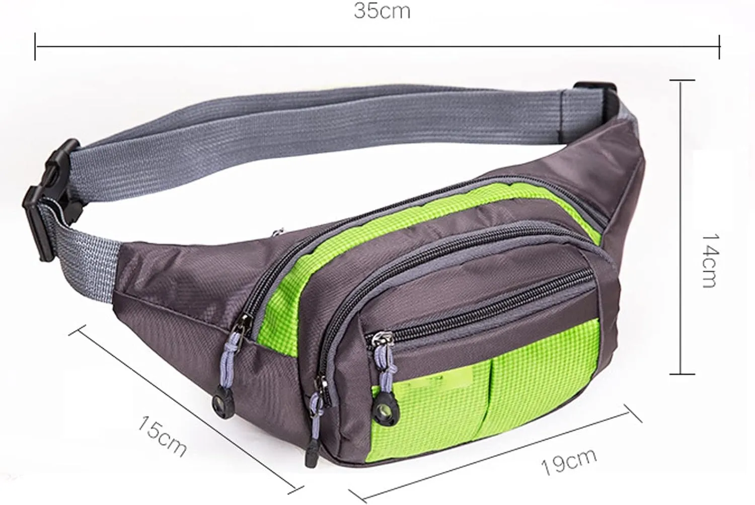 Fanny Pack Men's Nylon Portable Waist Bags Women's Outdoor Sports Waist Bags Waterproof Waist Bag (Blue)