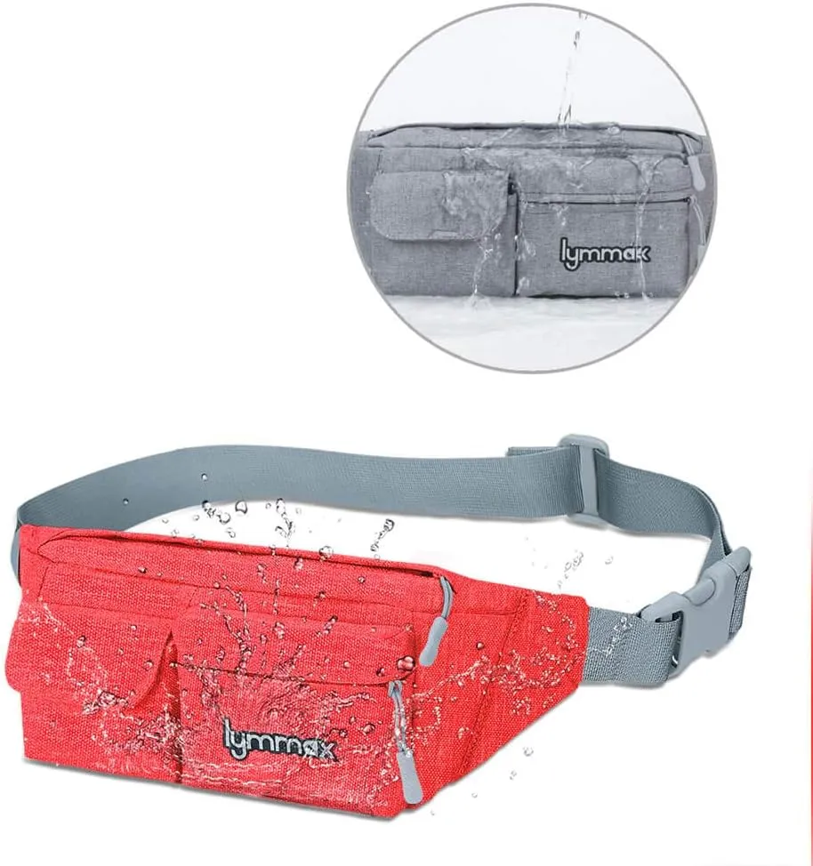Fanny Pack Waist Bag 4 Pockets Running Belt Adjustable Water Resistant Waist Pack for Men Women Workout Travel Large Capacity