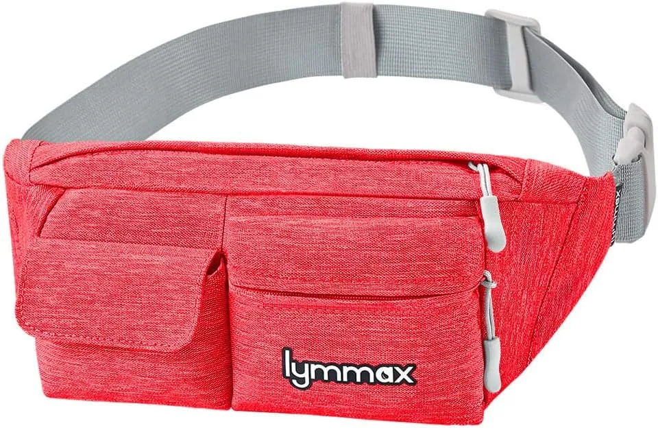 Fanny Pack Waist Bag 4 Pockets Running Belt Adjustable Water Resistant Waist Pack for Men Women Workout Travel Large Capacity