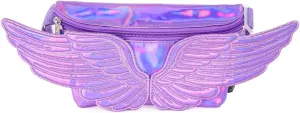 Fanny Pack Women Retro Fanny Pack Crossbody Bag for Women Men Festival Bag Small Cute Fanny Packs Woman Concert Bag Fashion Belt Bag 80s Waist Packs WINGS Purple