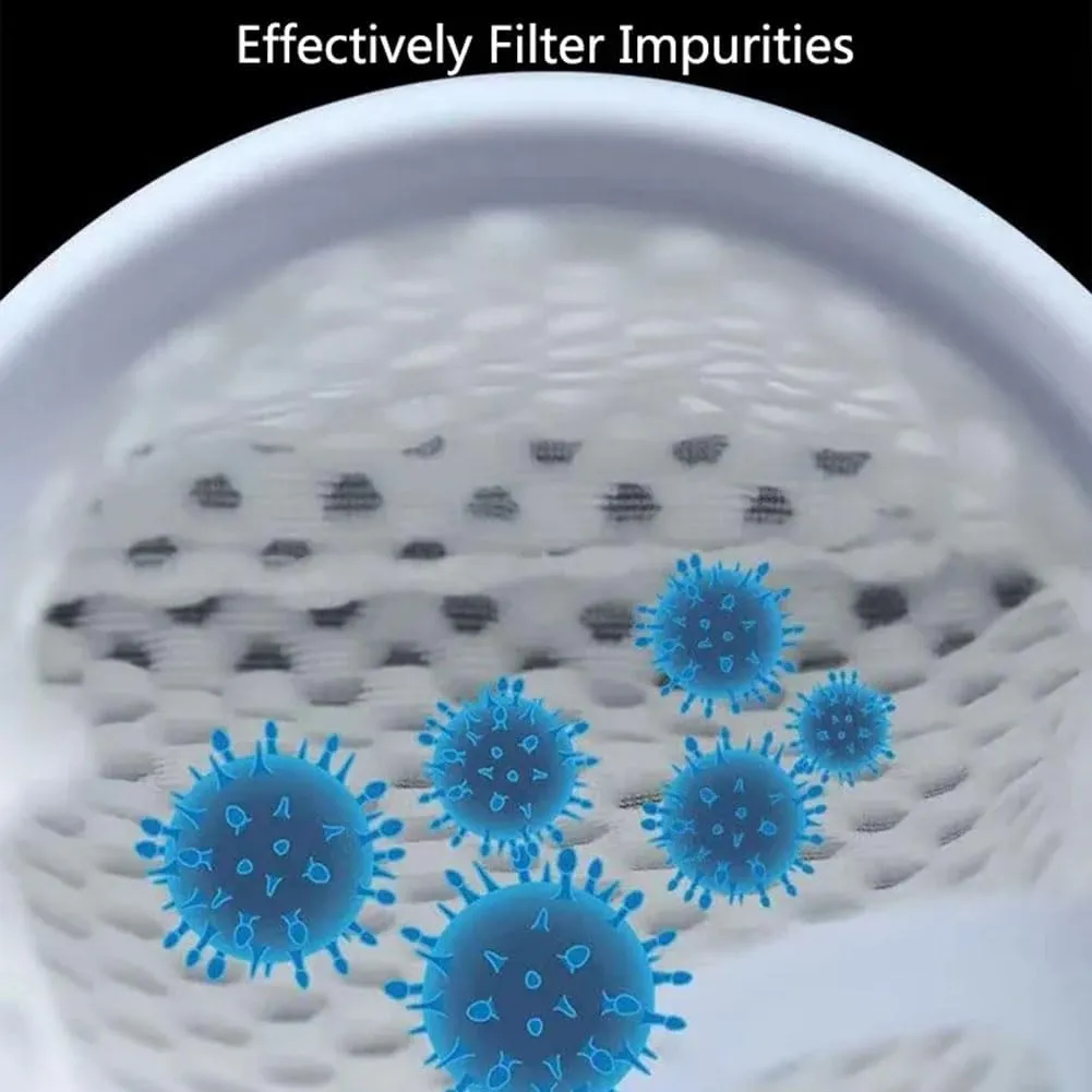 Filter Socks 4 inch, 16-Pack 3D Honeycomb Design Filter Sock 150 Micron, 10 Inch Long Aquarium Felt Filter Bags for Freshwater, Saltwater Aquariums, Ponds, Sumps, Overflows