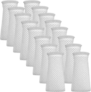 Filter Socks 4 inch, 16-Pack 3D Honeycomb Design Filter Sock 150 Micron, 10 Inch Long Aquarium Felt Filter Bags for Freshwater, Saltwater Aquariums, Ponds, Sumps, Overflows