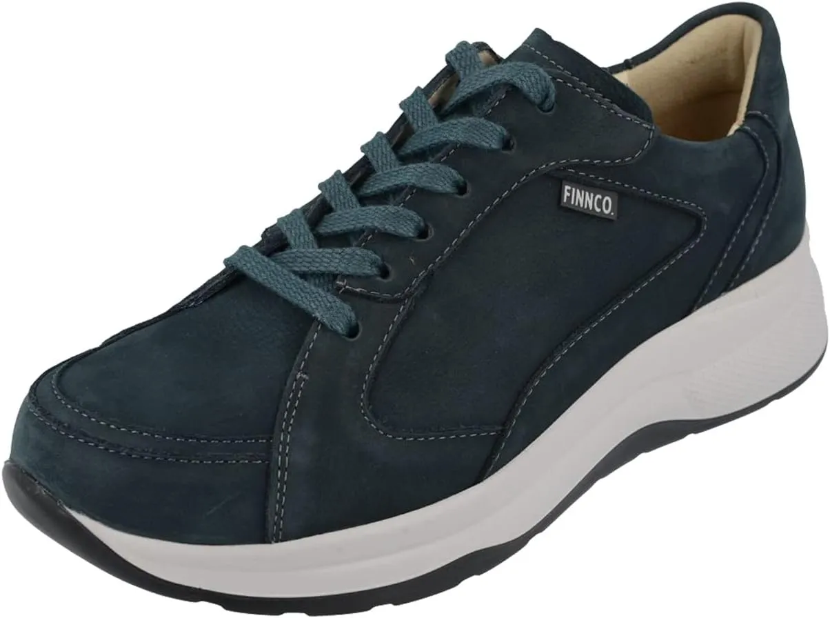 Finn Comfort Womens Piccadilly Nubuck Leather Petrol Shoes 8.5 US