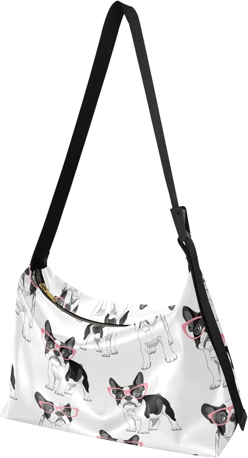 Flamingo Pink Flamingos Soft Leather Hobo Bags for Women Women's Large Purse Soft Animal Print Ladies Hobo Handbags