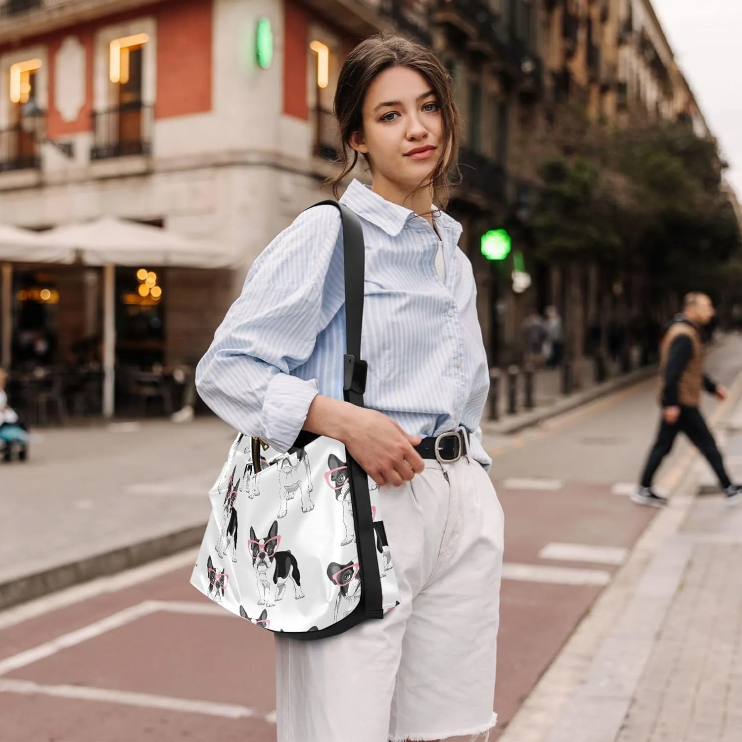 Flamingo Pink Flamingos Soft Leather Hobo Bags for Women Women's Large Purse Soft Animal Print Ladies Hobo Handbags
