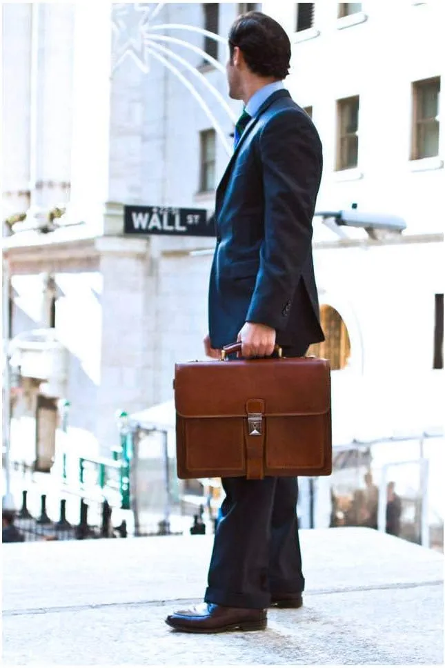 Floto Novella Leather Briefcase – Italian Handmade Briefcase for Men & Women