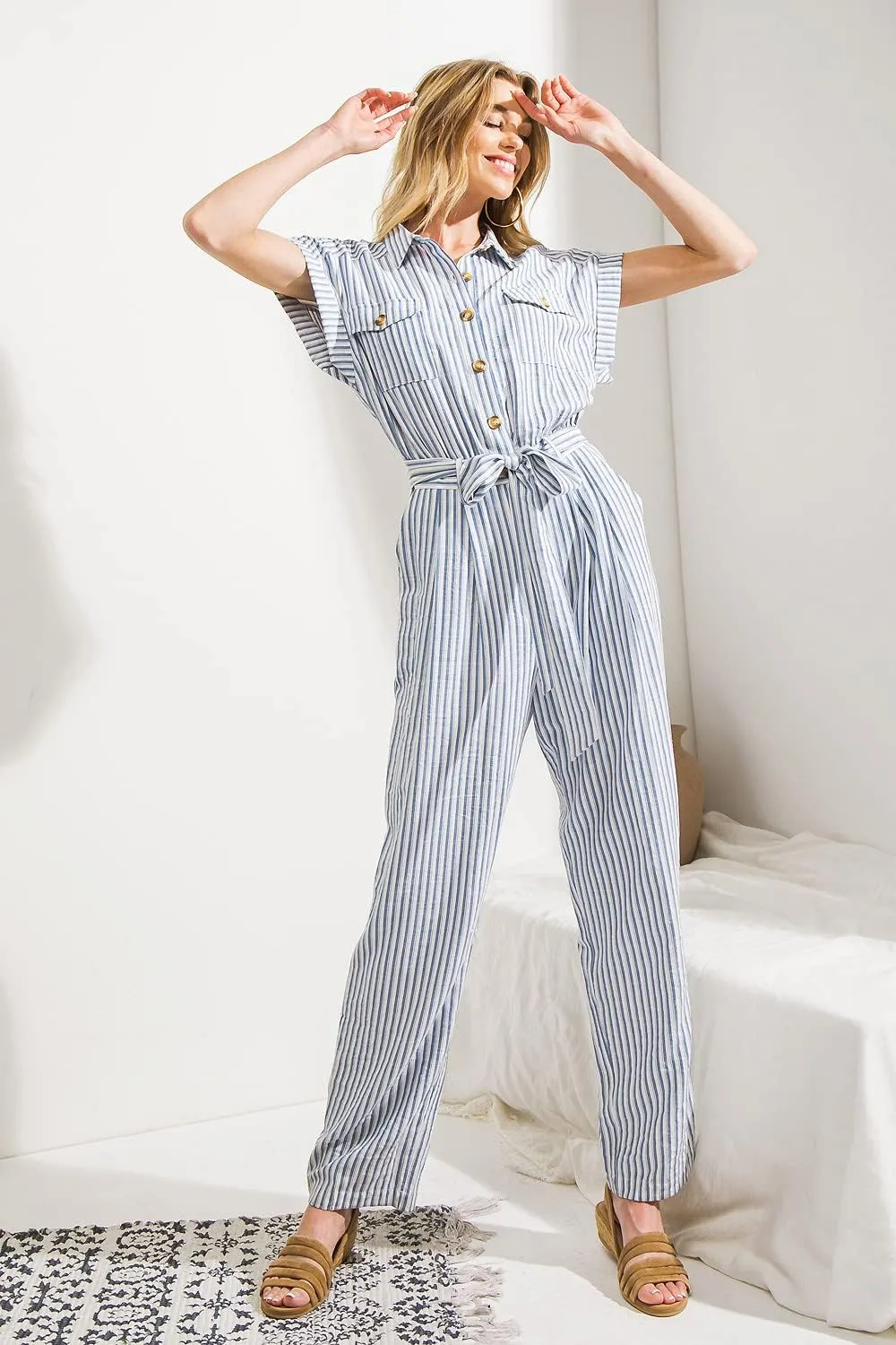 Flying Tomato Boho Print Cute Casual Jumpsuits- Sleeveless Romper Pants Jumpsuit