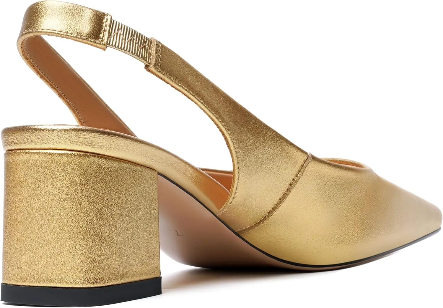 FOGEENA Womens Matte Square Toe Sexy Bridal Slip On Solid Chunky Leather Low Heel Pumps Shoes 2 Inch