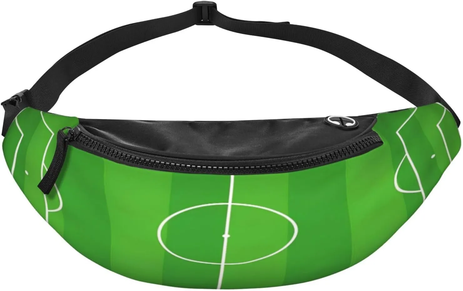 Football Field Soccer Fanny Pack, Crossbody Waist Packs for Women Men Waist Bags with Adjustable Strap for Travel Running Hiking Sport