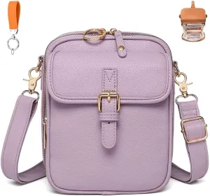 Forcipower Crossbody Leather Bag, Collaboraten1 Crossbody Bags for Women, Collaborate Purse Fashion Multiple Pockets