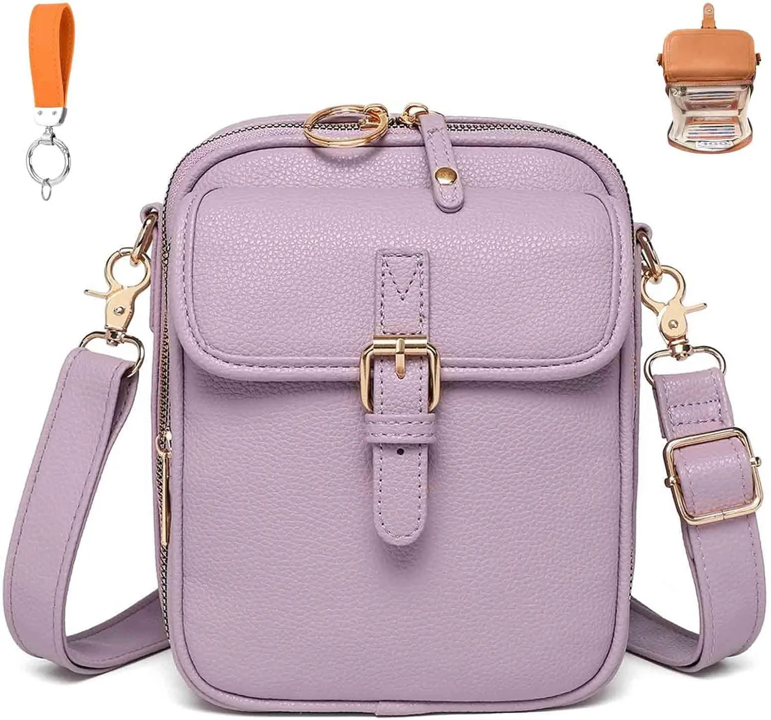 Forcipower Crossbody Leather Bag, Collaboraten1 Crossbody Bags for Women, Collaborate Purse Fashion Multiple Pockets