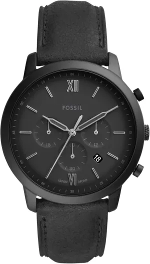 Fossil Men's Neutra Quartz Stainless Steel and Leather Chronograph Watch