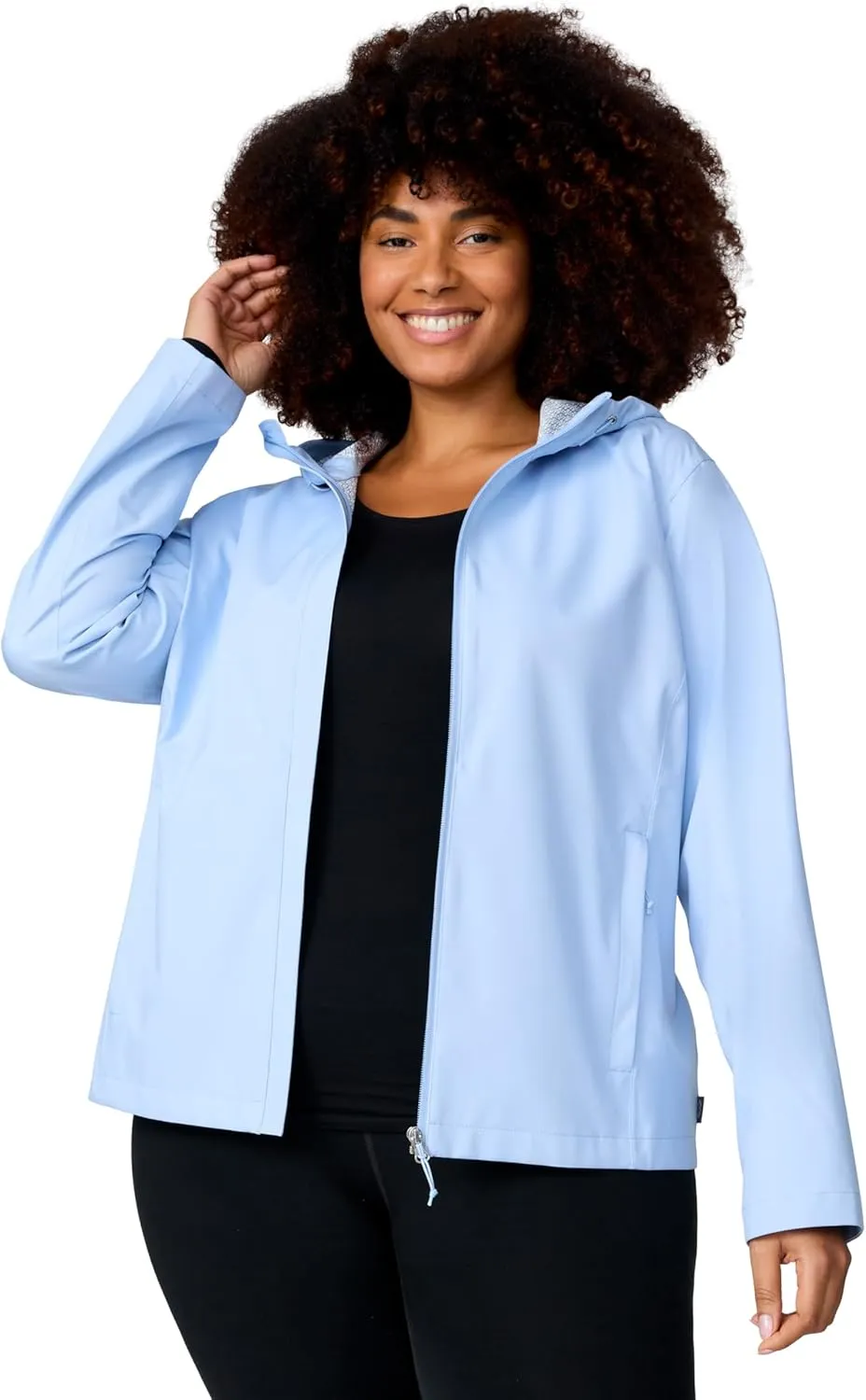 Free Country Women's Plus Size X2O Packable Rain Jacket