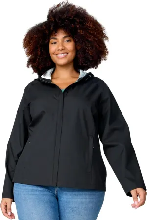 Free Country Women's Plus Size X2O Packable Rain Jacket
