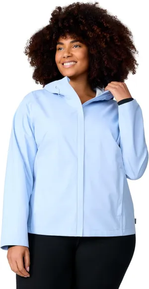 Free Country Women's Plus Size X2O Packable Rain Jacket