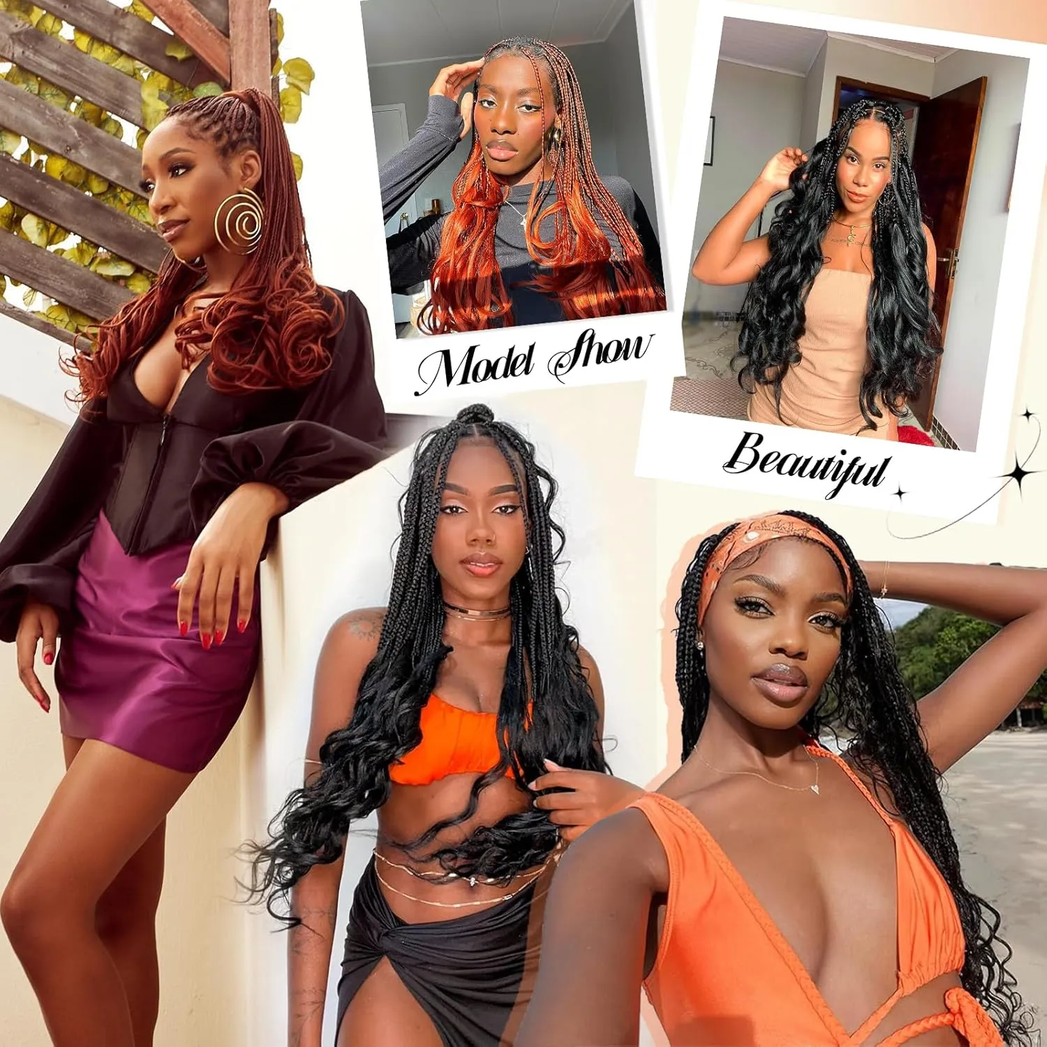 French Curl Braiding Hair 22 Inch 8 Packs Bouncy Loose Wave Crochet Hair for Black Women 75g/Pack Blonde Synthetic Curly Braiding Hair Extensions Daily Use (22 Inch,8 Packs,27#)