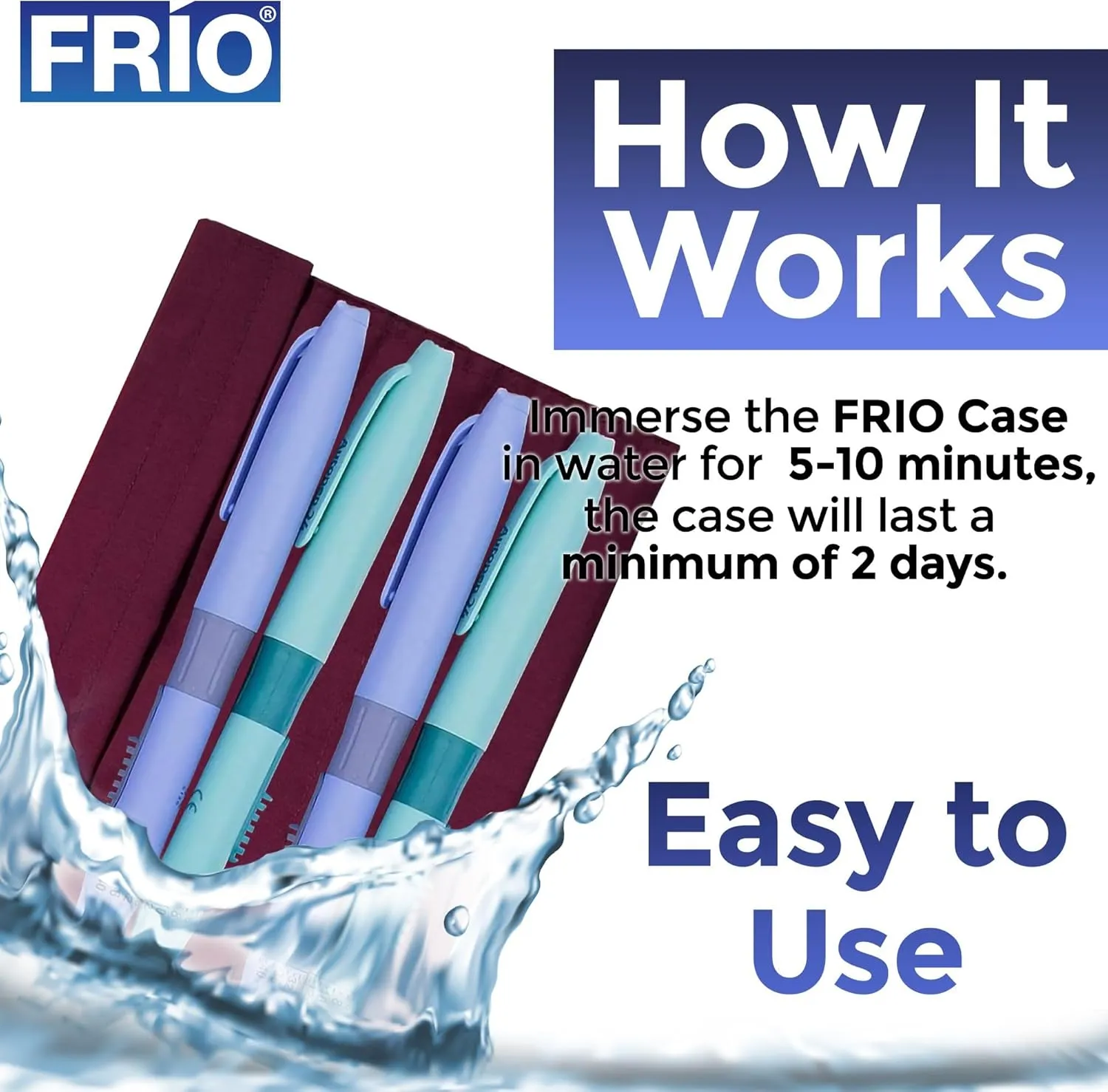 FRIO Extra Large Insulin Cooling Wallet - Keep Medication Cool for 45  Hours Insulin Bag - Perfect for Travel and Everyday Use