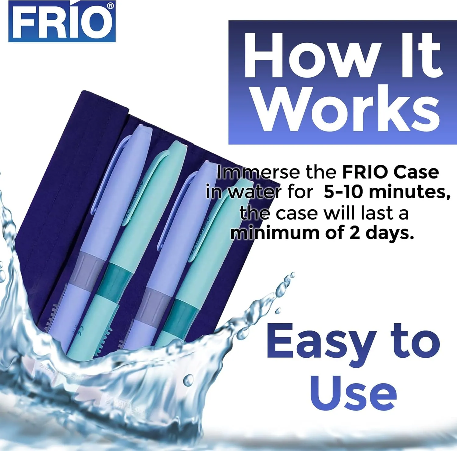 FRIO Extra Large Insulin Cooling Wallet - Keep Medication Cool for 45  Hours Insulin Bag - Perfect for Travel and Everyday Use