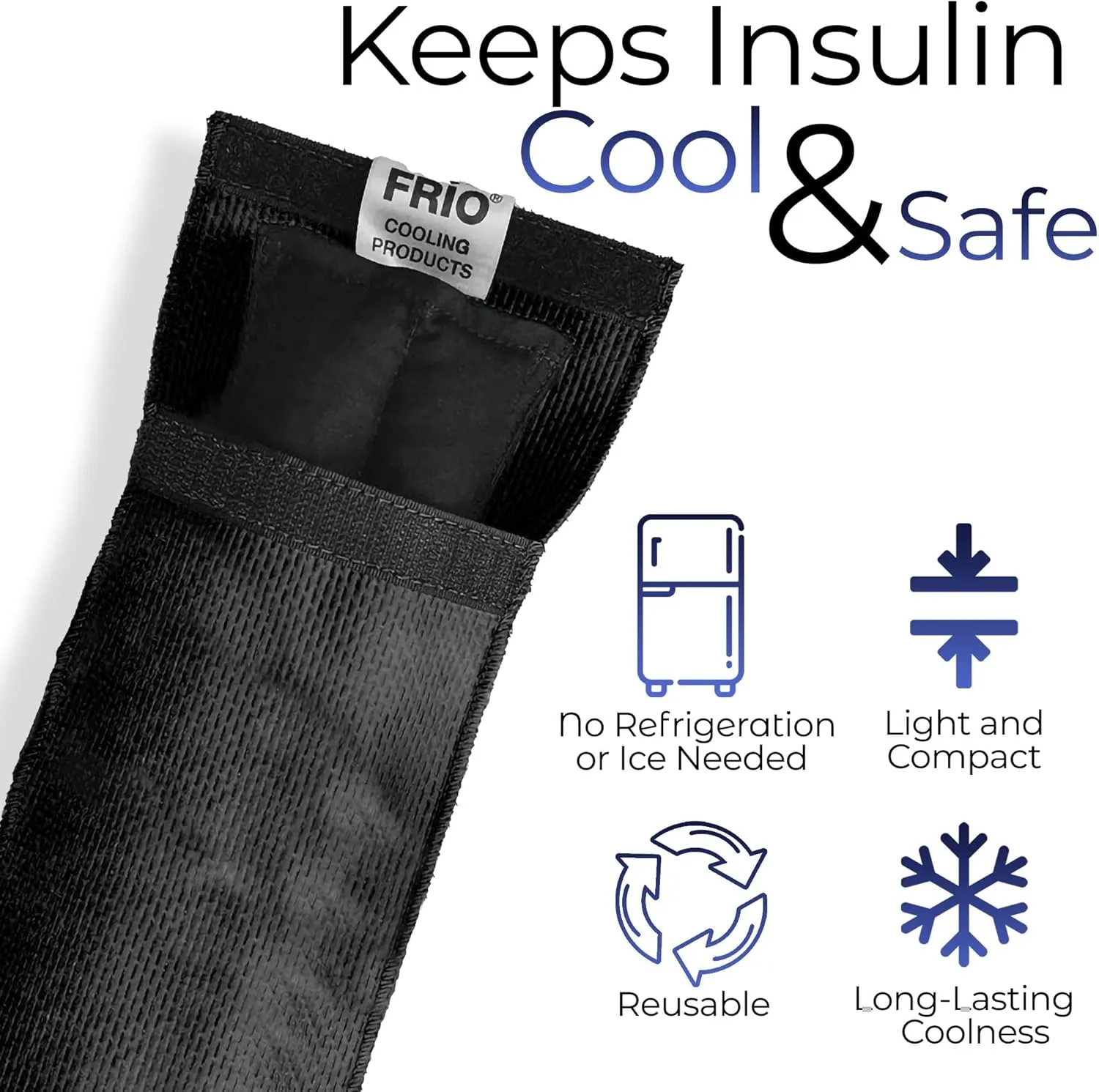 FRIO INDIVIDUAL Insulin Pen Cooling Case - Individual Medication Cooler - Diabetic Travel Case - Single Wallet