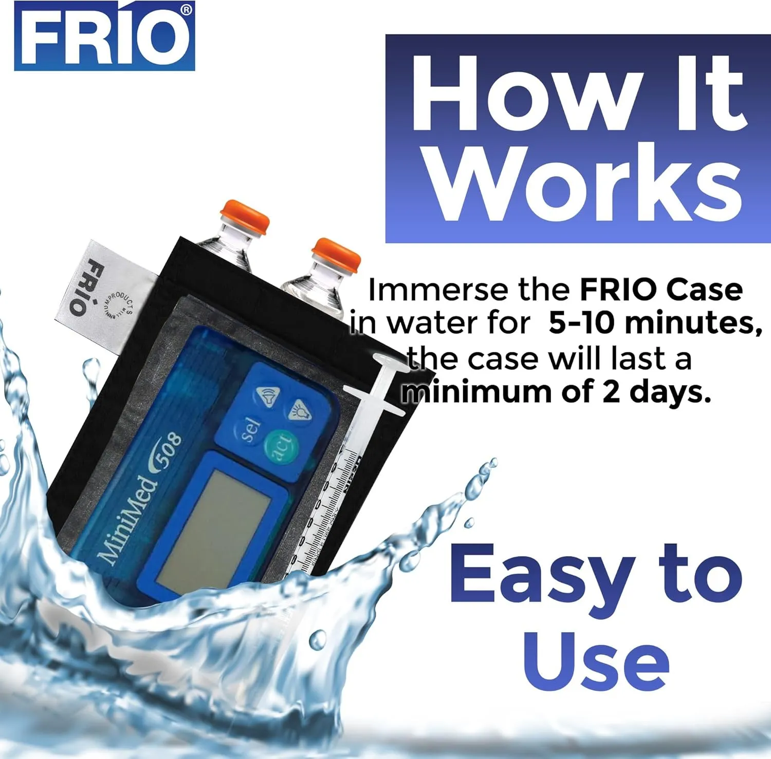 Frio Pump Insulin Cooling Pump Wallet - Medication Cooler - Diabetic Travel Case