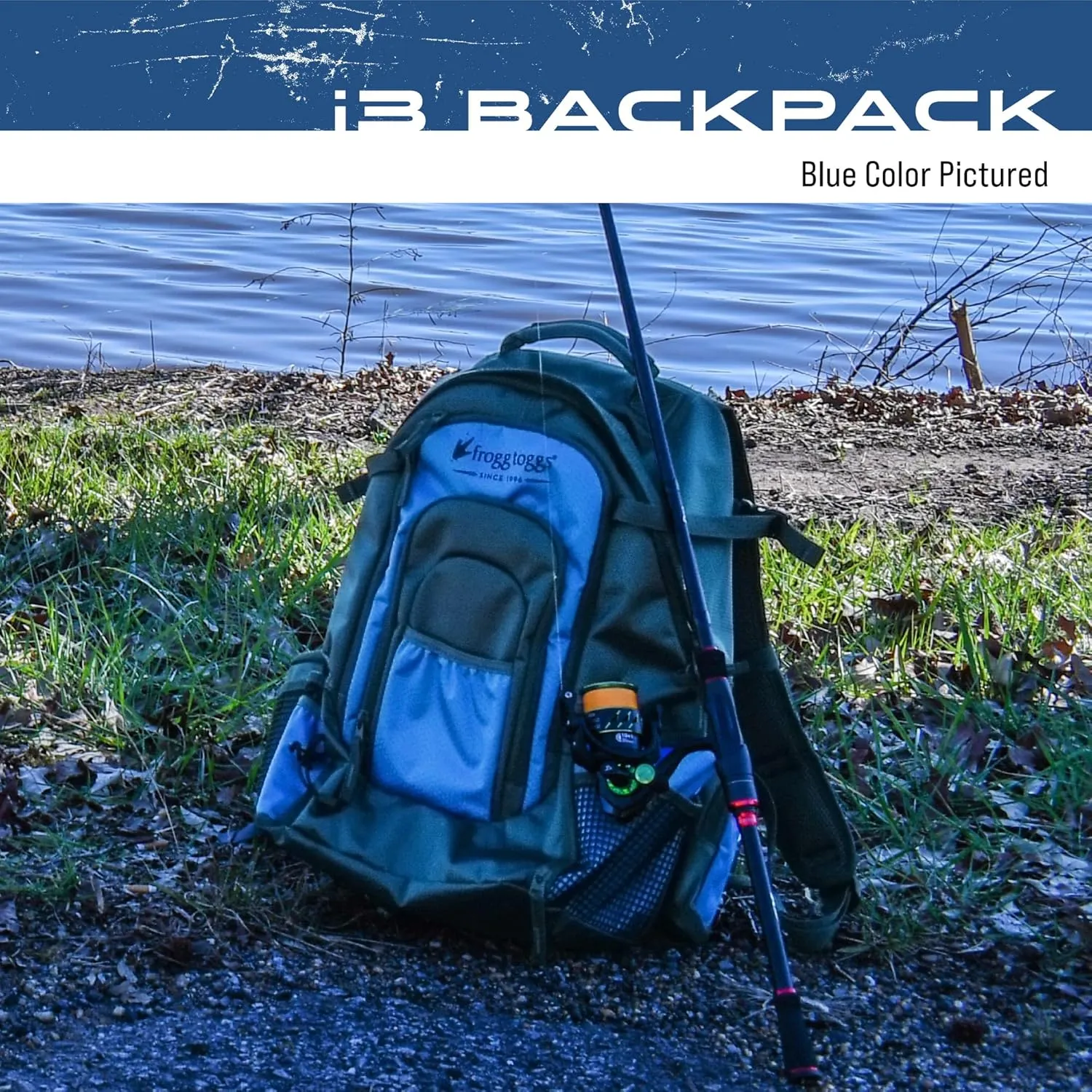 FROGG TOGGS Fishing Sling Pack, Easy Hands-Free Fishing Tackle Storage Bag with Water Bottle Pocket