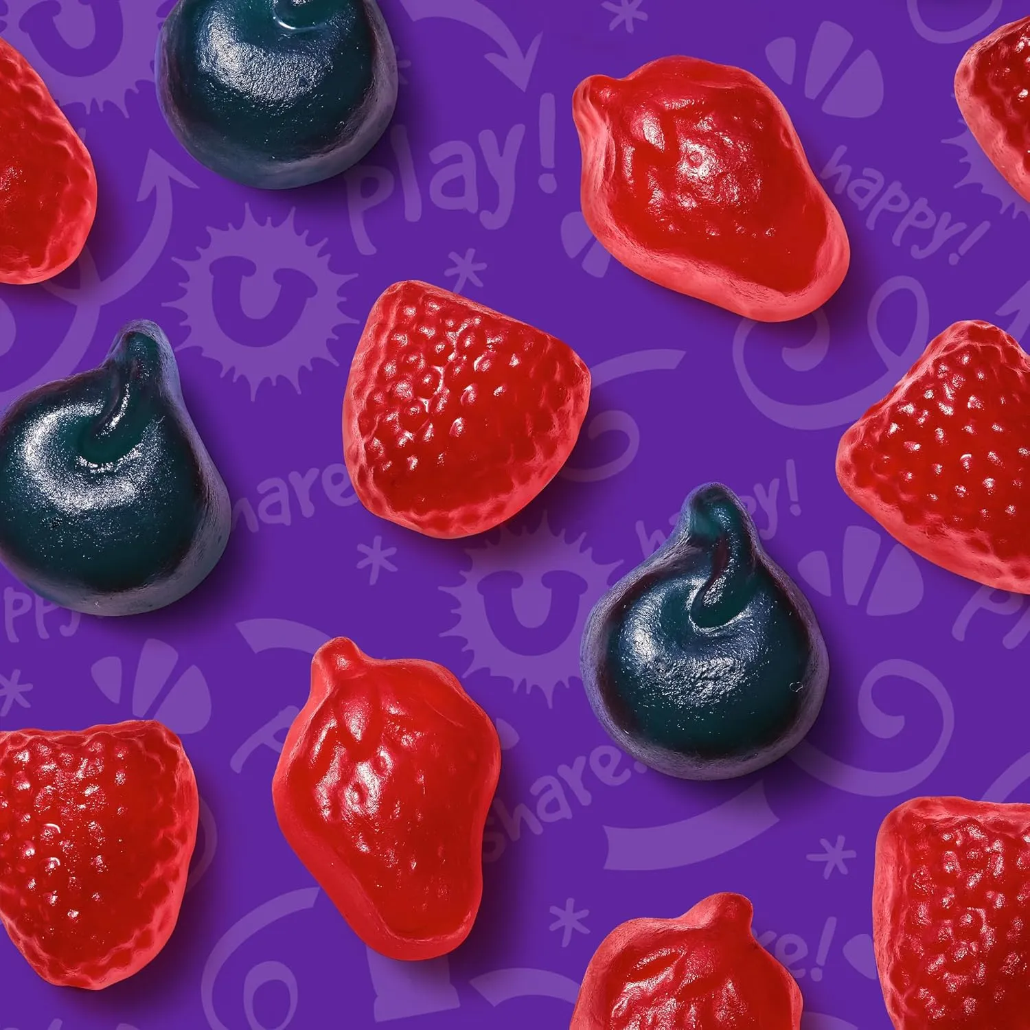 Funables Fruit Snacks, Mixed Berry Snacks, 2.5 Ounce Pouches (Pack of 48)