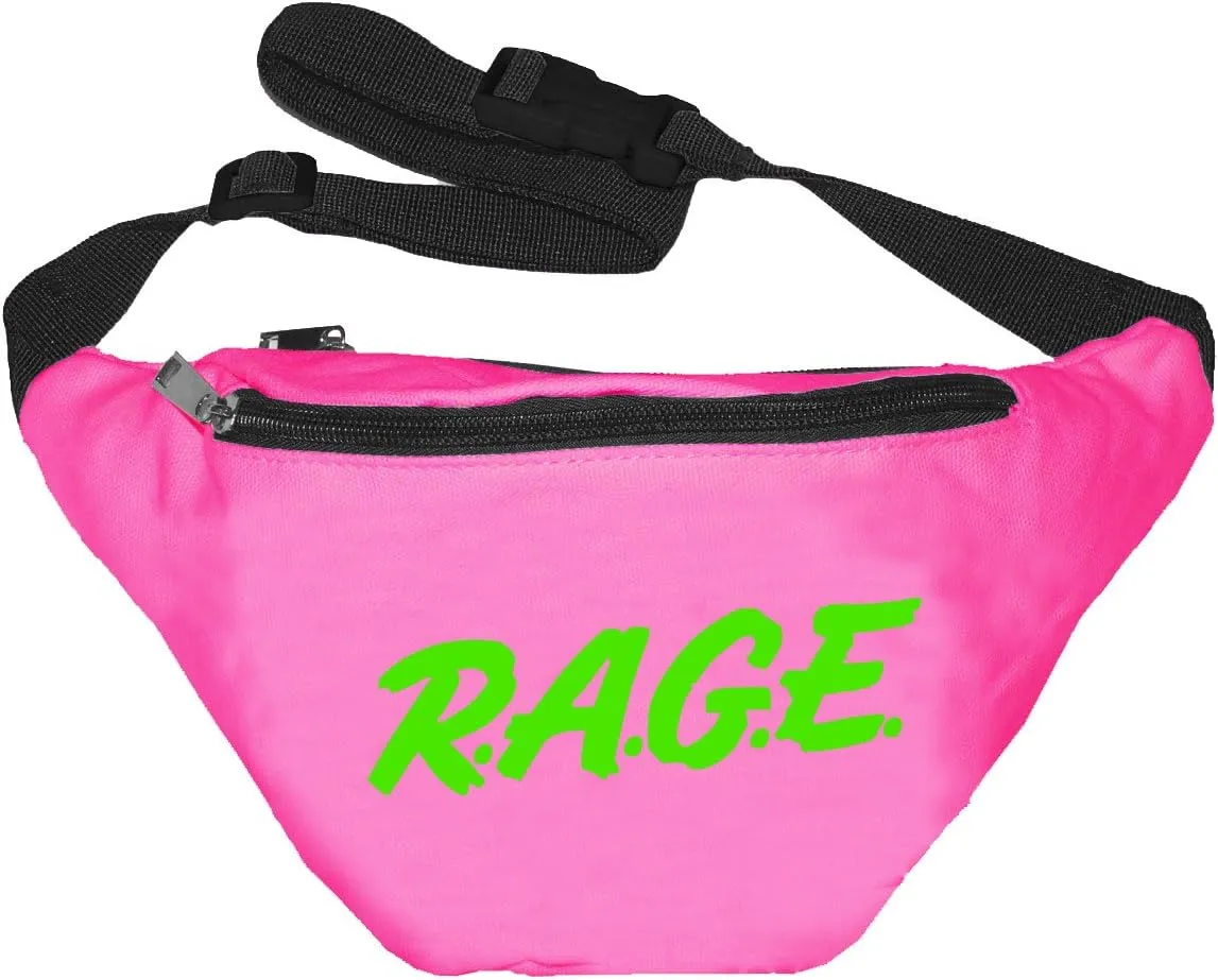 Funny Guy Mugs RAGE Fanny Pack, Neon Pink
