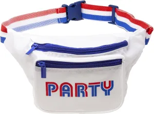 Funny Guy Mugs Red White Blue Party Premium USA Fanny Pack