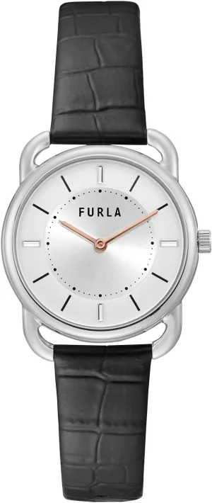 FURLA Ladies Black Genuine Leather Leather Watch (Model: WW00021004L1)