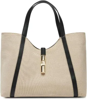 Furla Shoulder Bag Goccia Natural Black XL (WB01729-BX3542-NN000-1-007), Natural-Black