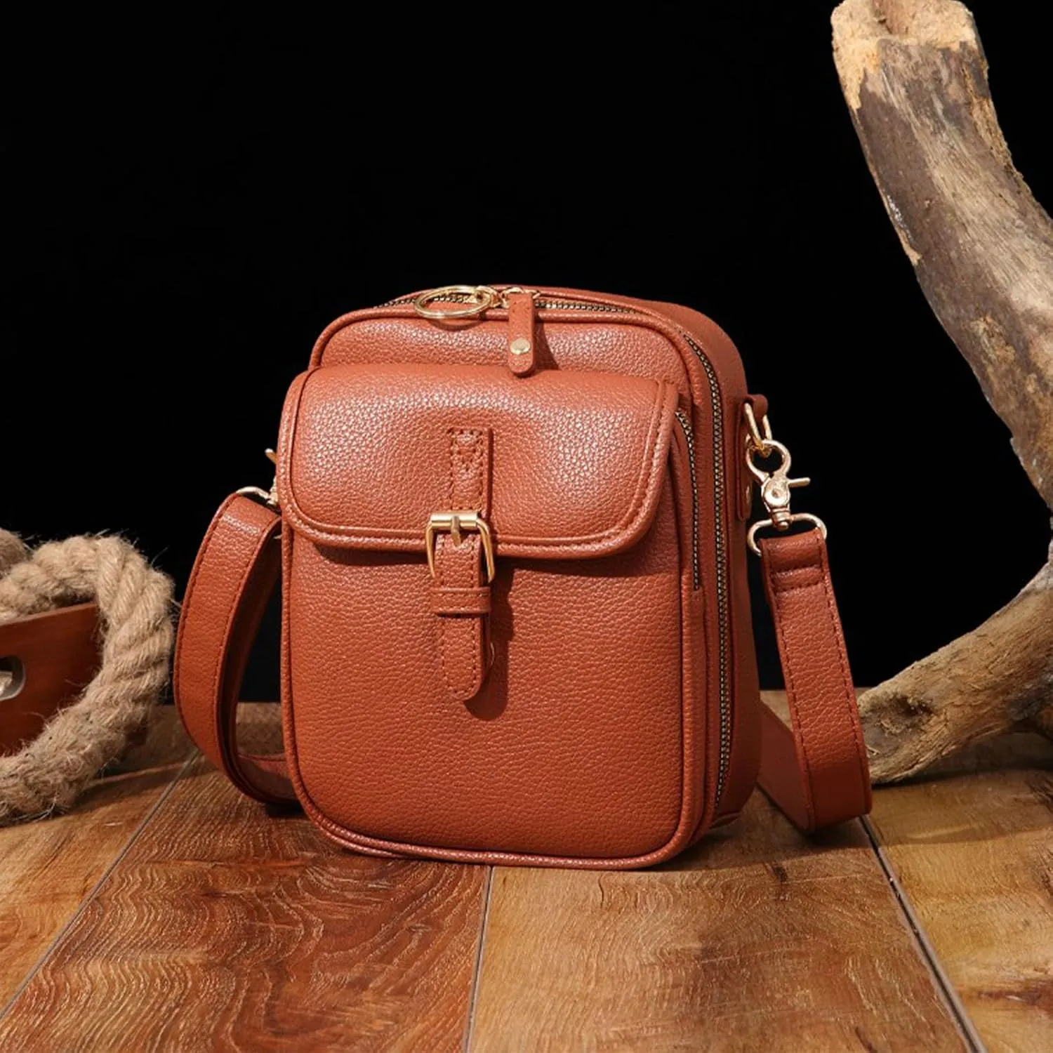 GDSAFS Forcipower Crossbody Bag, Collaboraten1 Crossbody Leather Bag, Urvashi Crossbody Leather Bags for Women, Anti-Theft