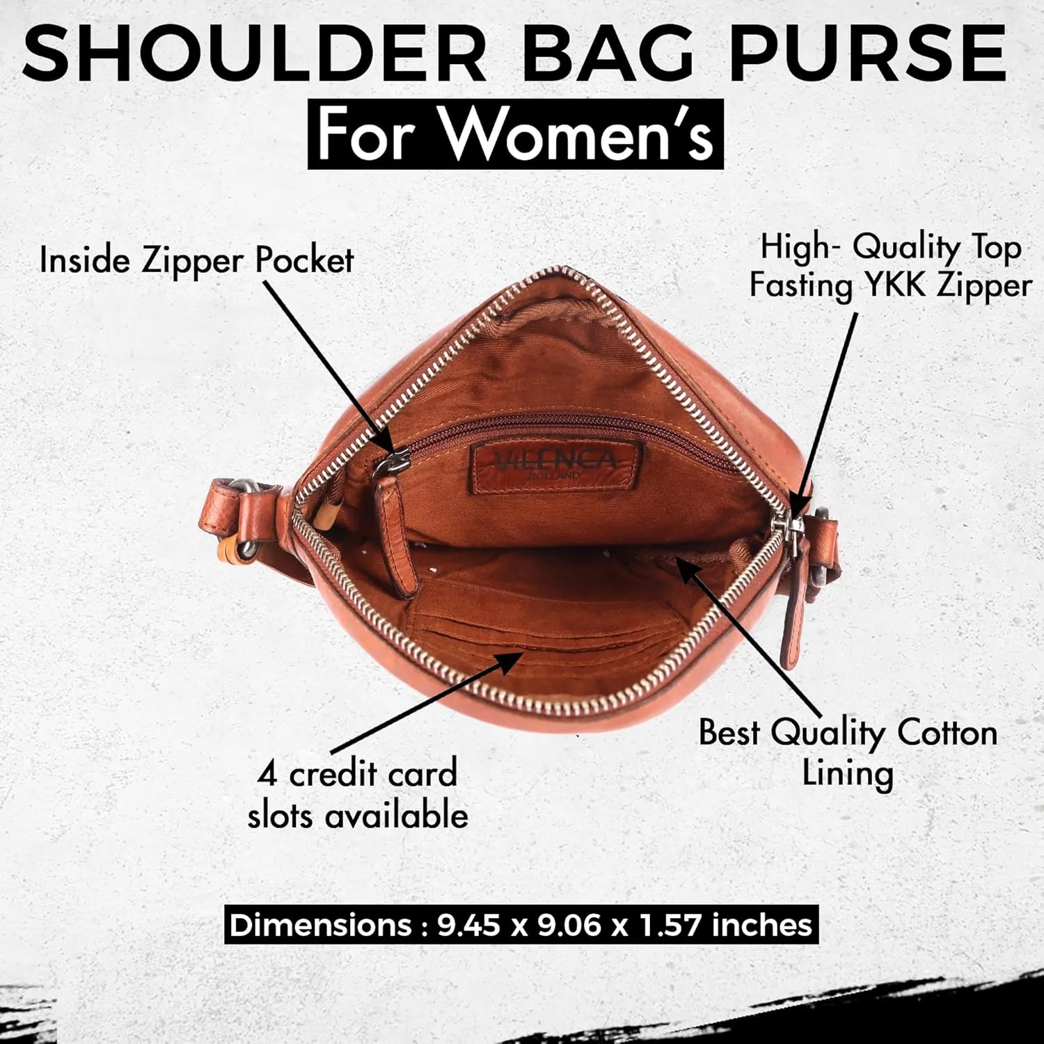 Genuine Leather Round Crossbody Bags For Women, Sling Bag For Women Crossbody Purse Trendy Casual
