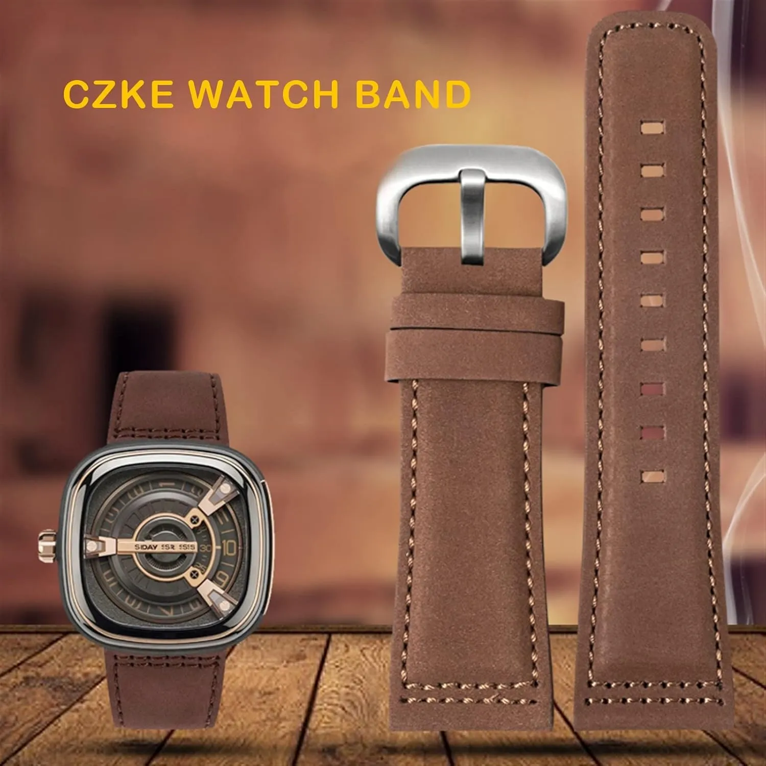 Genuine Leather Strap for sevenfriday Watch Band Q203 M203 P1 P2 S2 M2 Q2 03 01 02 Brown Blue 28mm Cowhide Watch Strap