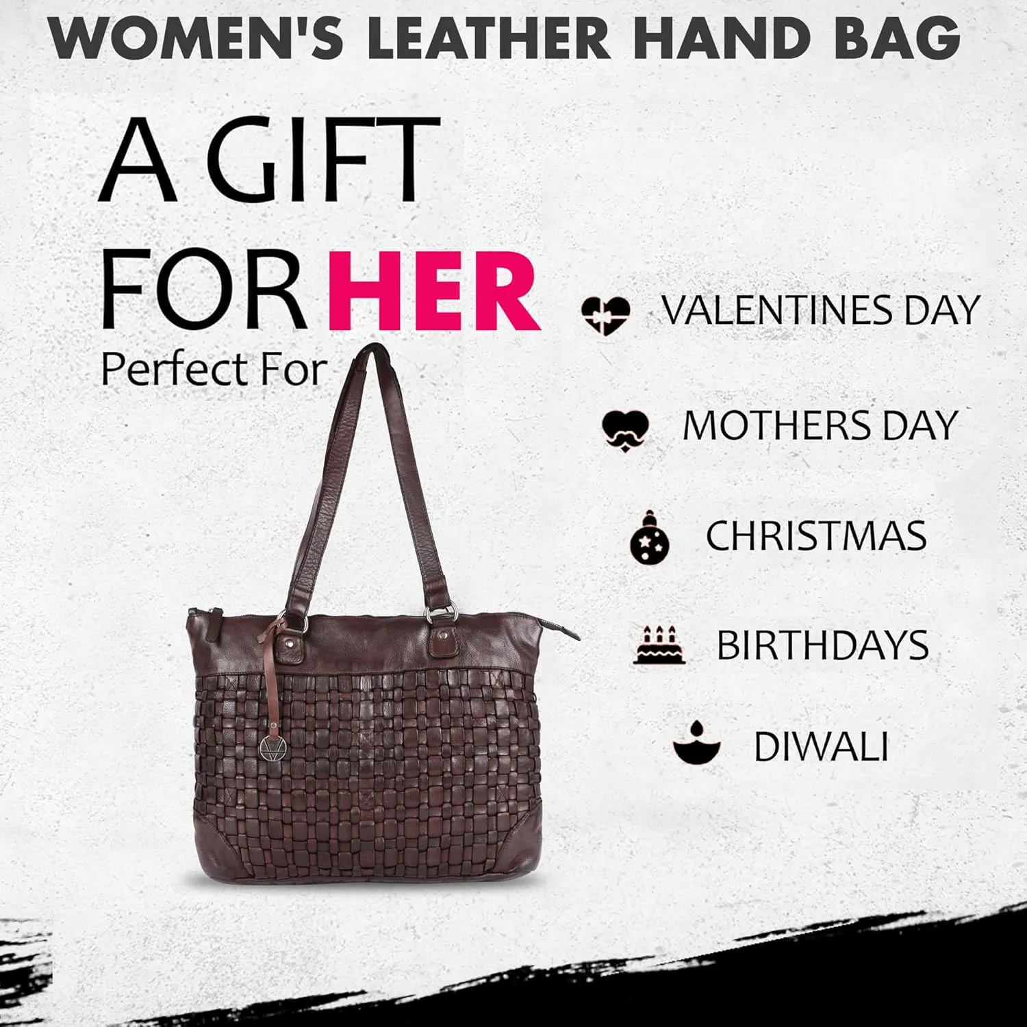 Genuine Leather Women's Tote Handbags, Satchel Purse Ladies Shoulder Bags with Top Handle