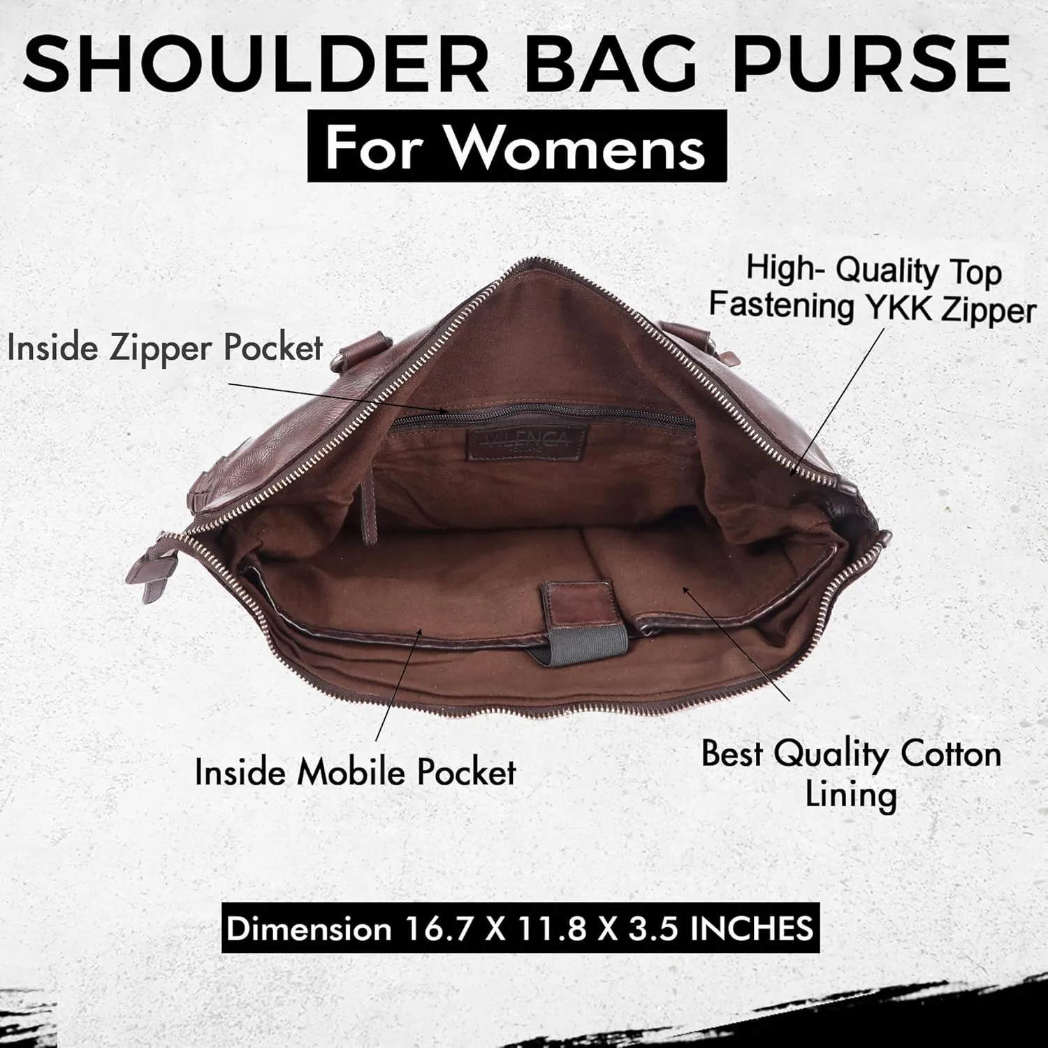 Genuine Leather Women's Tote Handbags, Satchel Purse Ladies Shoulder Bags with Top Handle
