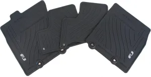 Genuine Toyota Accessories Front and Rear All-Weather Floor Mat (Black), Set of 4